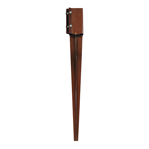 75 x 750mm Drive in Post Spike - Bolt Secure - Oxide Red