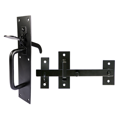 205 x 45mm Suffolk Latch - Medium Duty - Black