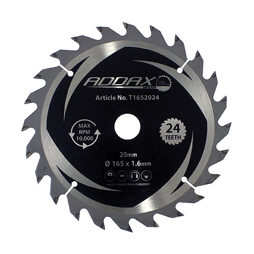 165 x 20 x 24T Handheld Cordless Circular Saw Blade