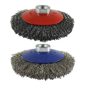 Crimped Wire Bevel Brush