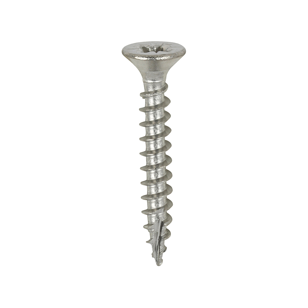 6 x 1.1/4" (3.5 x 30mm) Classic Multi-Purpose Screws - PZ - Double Countersunk - A4 Stainless Steel