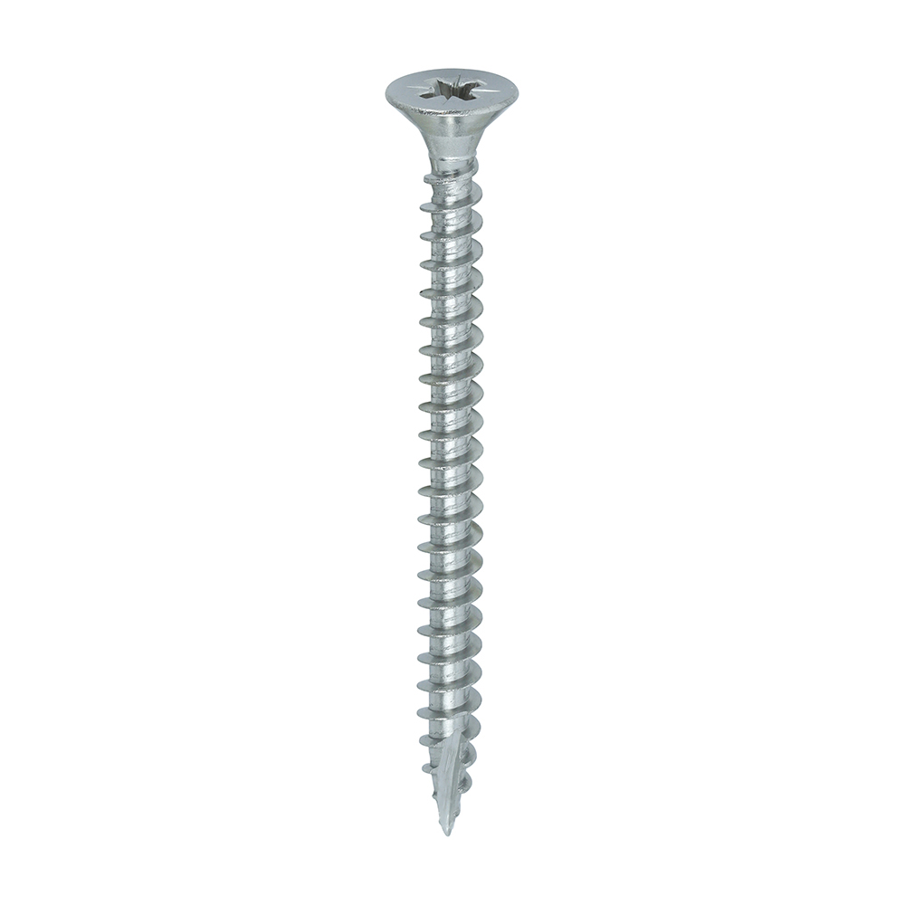 10 x 2.1/2" (5.0 x 60mm) Classic Multi-Purpose Screws - PZ - Double Countersunk - A4 Stainless Steel
