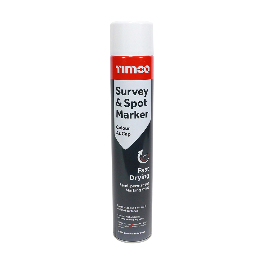 750ml Survey & Spot Marker - White