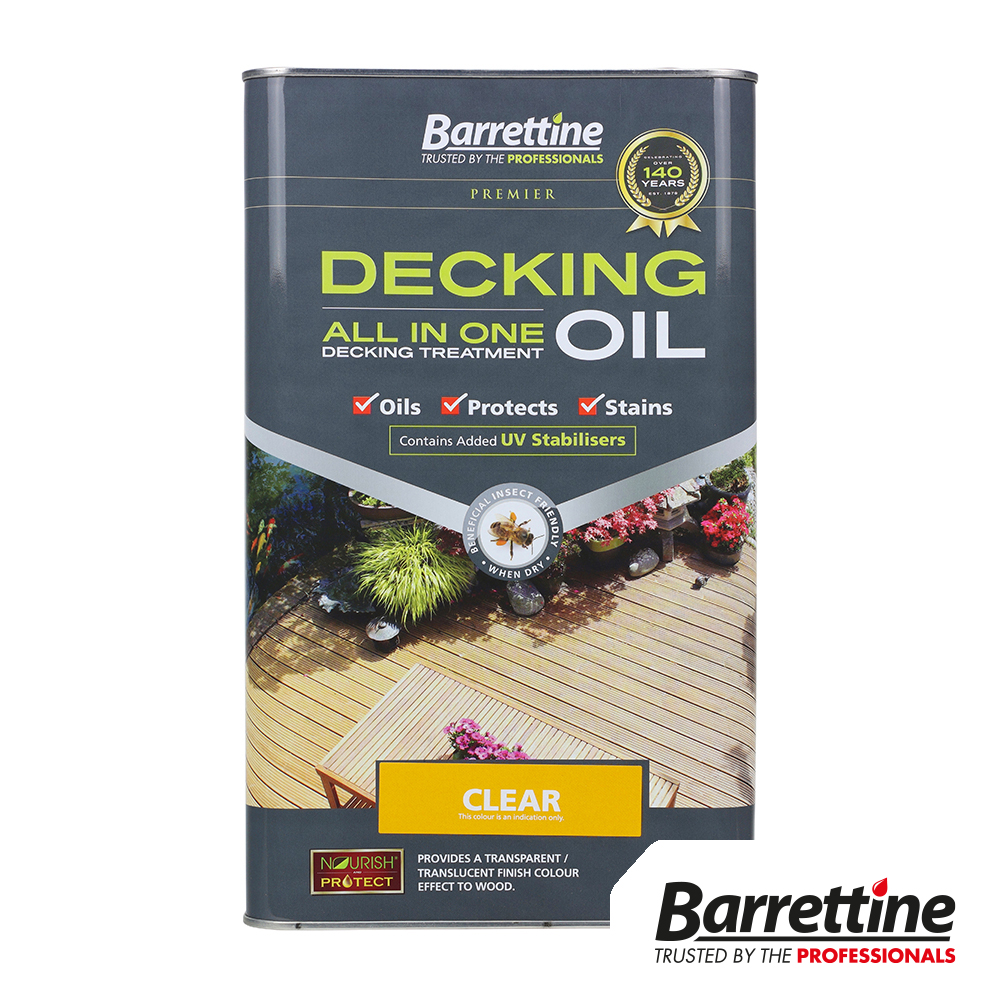 5L Decking Oil All In One - Amber Light Oak