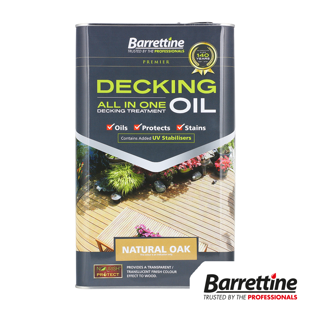 5L Decking Oil All In One - Natural Oak