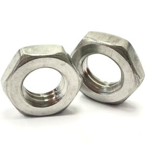 Half Nut Hex (Lock Nut) with Left Hand Thread A2 Stainless Steel