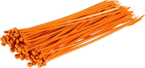 orange cable ties