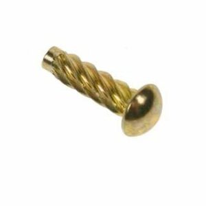 No.2 Hammer Drive Screws - Steel Electro Brass Plated