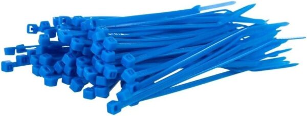 Blue cable ties