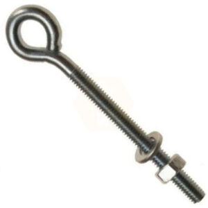 M8 Folded Straining Eye Bolts with Nuts and Washers