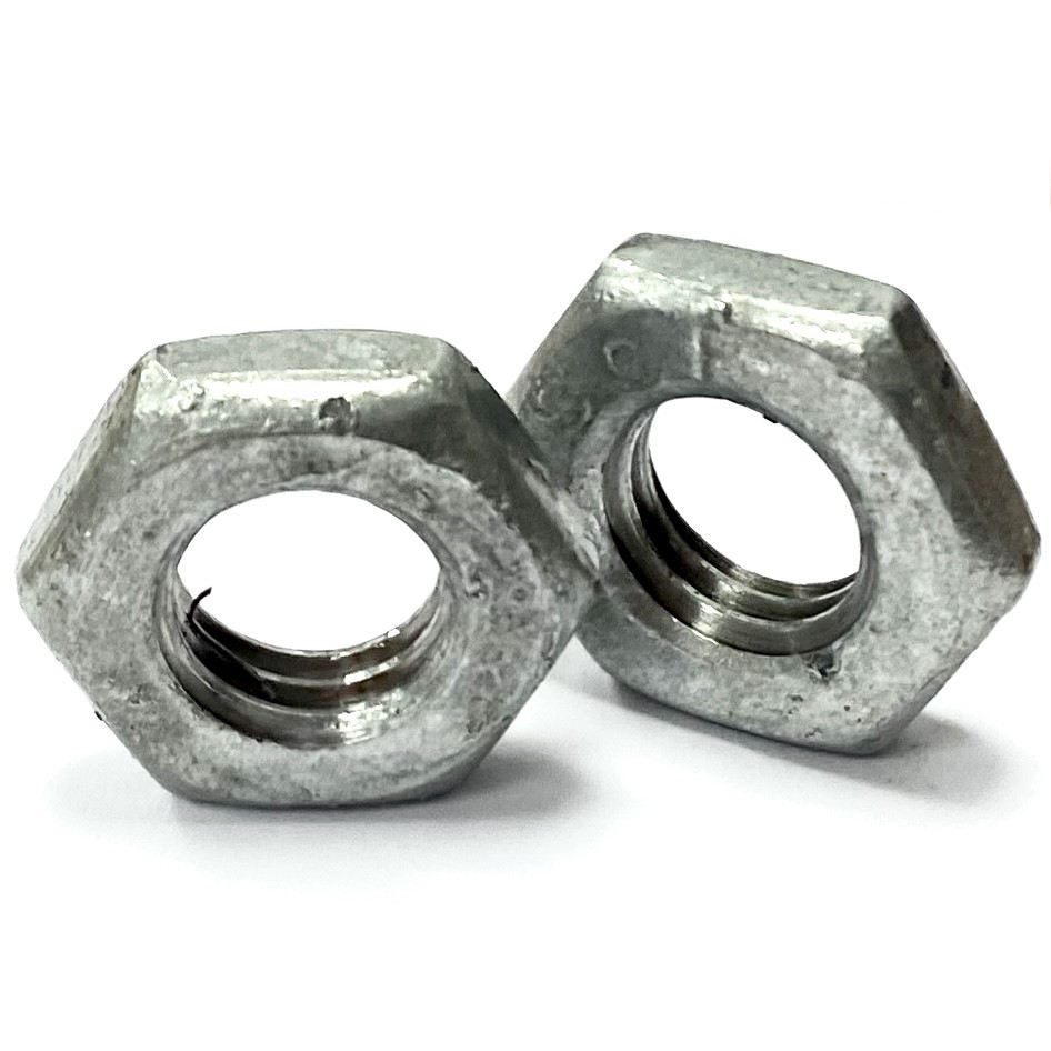 M30 Hexagon Lock (half) Nut Mild Steel Galvanised, DIN 439 Bolt WorldBolt  World
