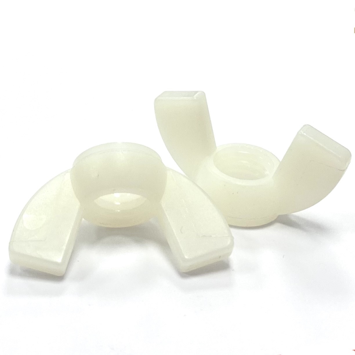 M4 Wing Nut Nylon Grade 66 Natural DIN 315