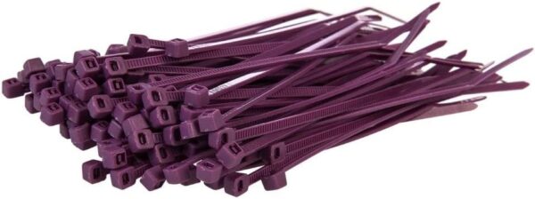 purple cable ties