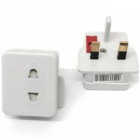 1 Amp Shaver / Toothbrush Adaptor White/Shaver Outlet Adapter