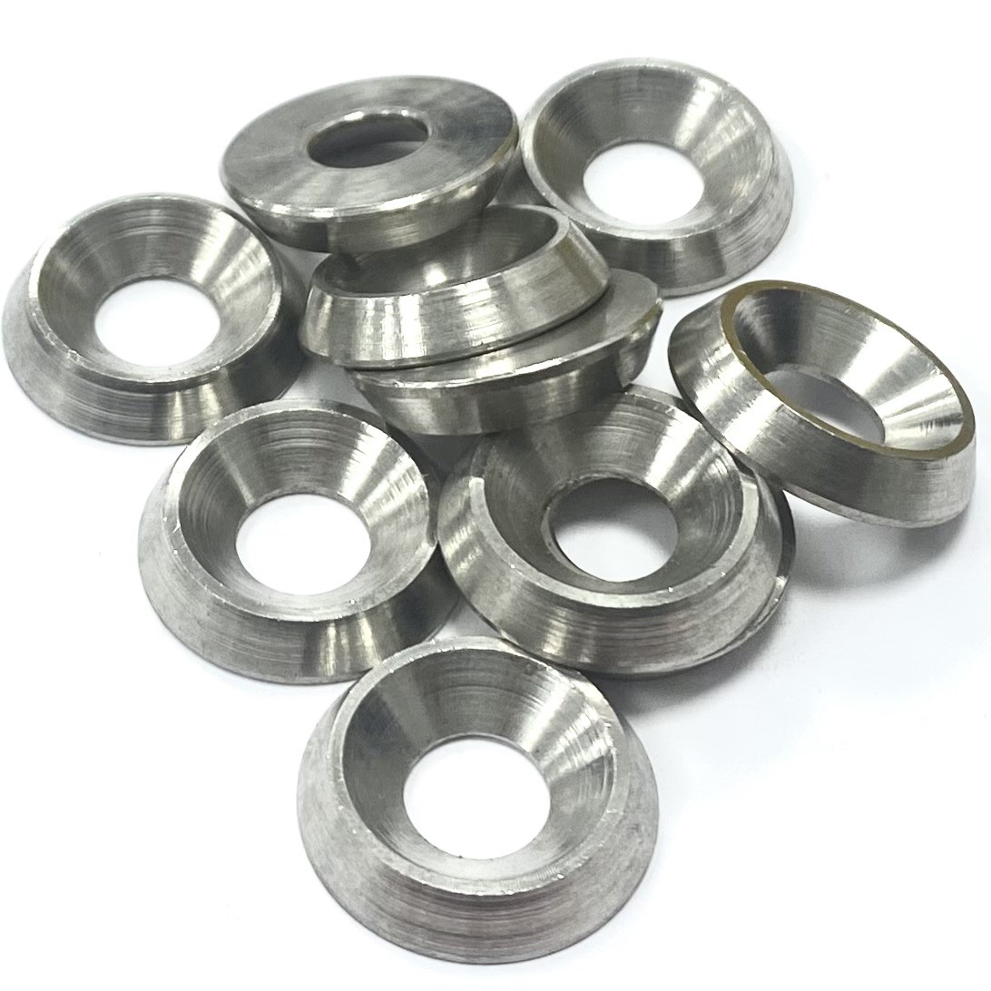 M10 Solid Finishing Cup Washers A2 Stainless Steel, NFE 27-619