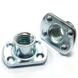 Spotted Weld Flange Nuts - Zinc
