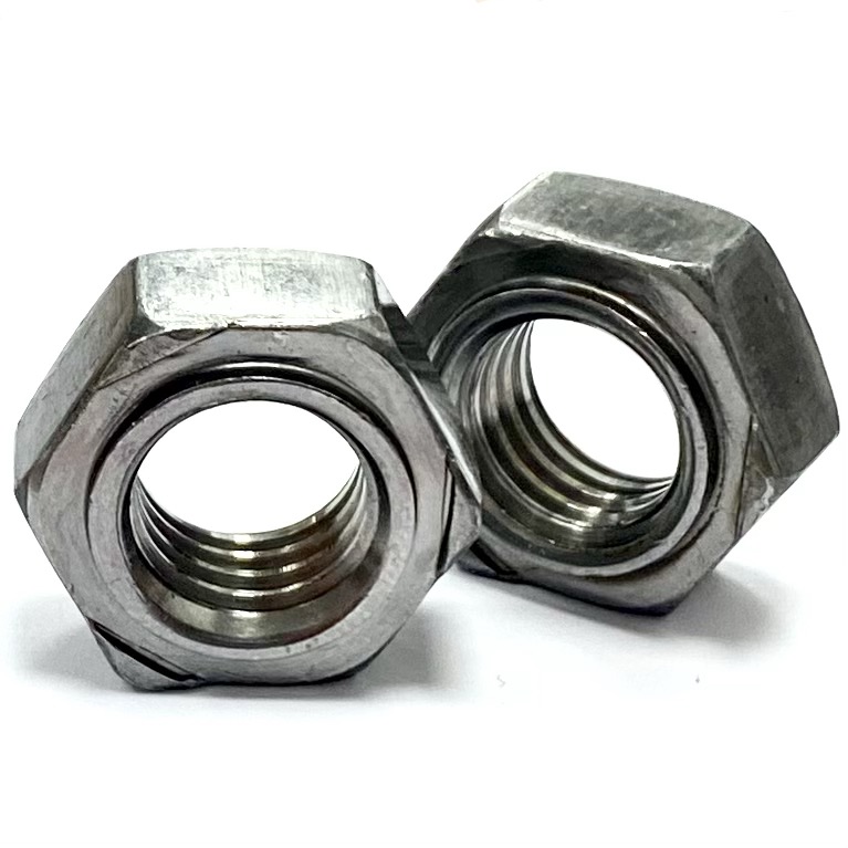 M8-1.25 Din 929 Metric Hex Weld Nuts A2 Stainless Steel