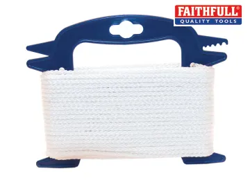 Faithfull White Multi Function Rope 4mm x 20m - FAIRW4020H