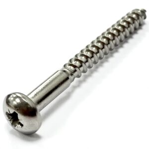 Pozi Round Wood Screws - A2 Stainless Steel