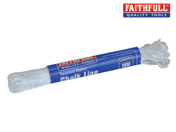 Faithfull Faithfull 302 Twisted Nylon Chalk Line 18m (Box 12) - FAI302