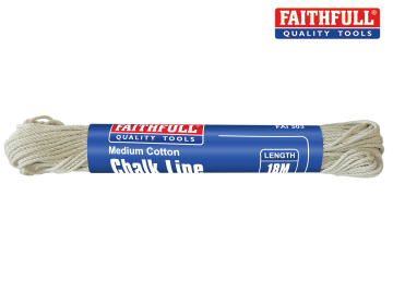 Faithfull Faithfull 303 Medium Cotton Chalk Line 18m (Box 12) - FAI303