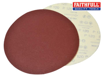 Faithfull Plain Dry Wall Sanding Discs 225mm Assorted (Pack 10) FAIADRYDISC
