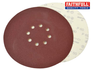 Faithfull Dry Wall Sanding Discs for Vitrex Machines 225mm Assorted (Pack 10) FAIADRYDISCV