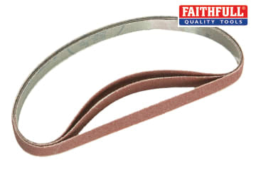 Faithfull Cloth Sanding File Belt 455mm x 13mm Assorted (Pack 5) FAIAPFBA