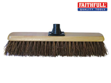 Faithfull Faithfull Bassine Platform Broom Head 450mm (18in) Threaded Socket - FAIBRBAS18R
