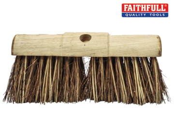 Faithfull Faithfull Stiff Bassine / Cane Saddleback Broom Head 325mm (13in) - FAIBRBC13SA