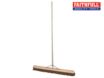 Faithfull Faithfull Broom Soft Coco 900mm (36in) + Handle & Stay - FAIBRCOCO36H