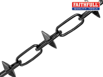 Faithfull Faithfull Spike Chain Black Japanned 6mm x 5m Box - Max Load 250kg - FAICHBOX6SB