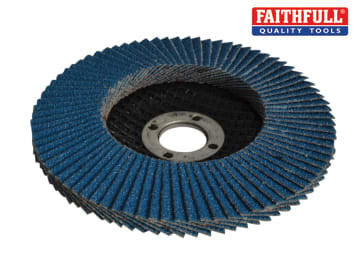 Faithfull Abrasive Jumbo Flap Disc 100mm Fine FAIFD100F