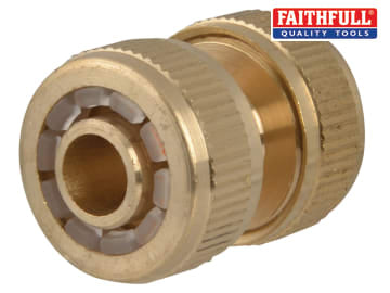 Faithfull Faithfull Brass Hose Mender 12.5mm (1/2in) - FAIHOSEMEND