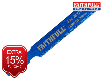 Faithfull Jigsaw Blade Diamond Grit 76mm FAIJBT76D