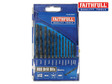 Faithfull Faithfull HSS Drill Bit Set of 13 1.5 - 6.5mm - FAIM13PSET