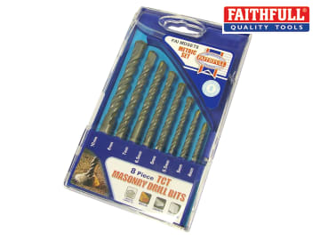 Faithfull Standard Masonry Drill Set of 8 4-10mm - FAIMDSET8