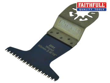 Faithfull Faithfull Premium Arc Cut Hardwood Bi-Metal Blade 65mm - FAIMFHW65P