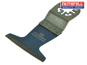 Faithfull Faithfull Premium Arc Cut Wood & Metal Bi-Metal Blade 65mm - FAIMFWM65P