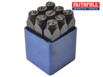 Faithfull Faithfull Number Punch Set 8mm -FAIN8MM