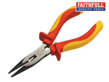 Faithfull Faithfull Long Nose Pliers VDE 170mm - FAIPLVDELN6
