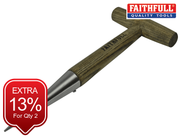 Faithfull Faithfull Prestige Stainless Steel Dibber Ash Handle - FAIPRESHDIBB