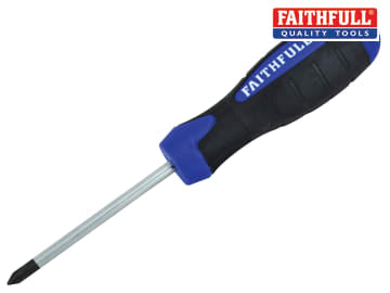 Faithfull Soft Grip Screwdriver Phillips Tip PH1 x 75mm FAISDPH1