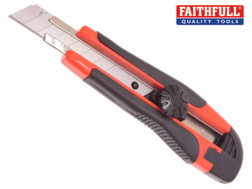 Faithfull Retractable Snap-Off Trimming Knife 18mm FAITKRS18