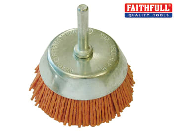 Faithfull Faithfull Nylon Wheel Cup Brush 65mm x 6mm Shank - FAIWBN65