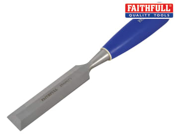 Faithfull Faithfull Bevel Edge Chisel Blue Grip 25mm (1 in) - FAIWCB1