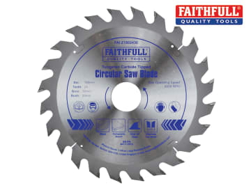 Faithfull TCT Circular Saw Blade 180 x 30mm x 24T POS FAIZ1802430