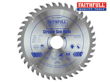 Faithfull TCT Circular Saw Blade 180 x 30mm x 40T POS FAIZ1804030