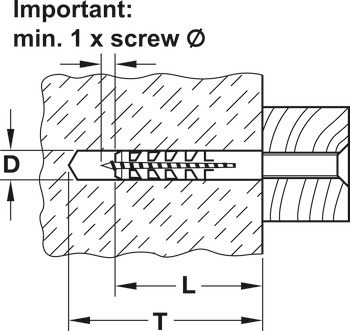 Expansion Plug, Fischer S - 8mm