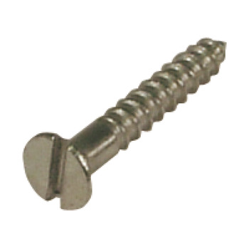 16mm Wood Screw, Countersunk Head, Steel Din 97 with Single Slot